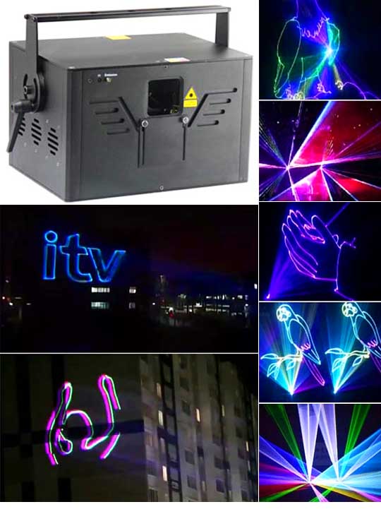 Профессиональная лазерная реклама в Москве AH150RGB Pro Max